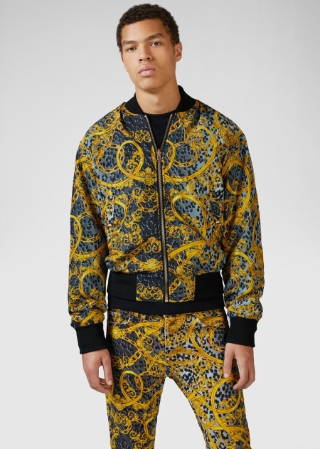 Versace Leo Chain Print Bomberjacka Herr - 703458QSF